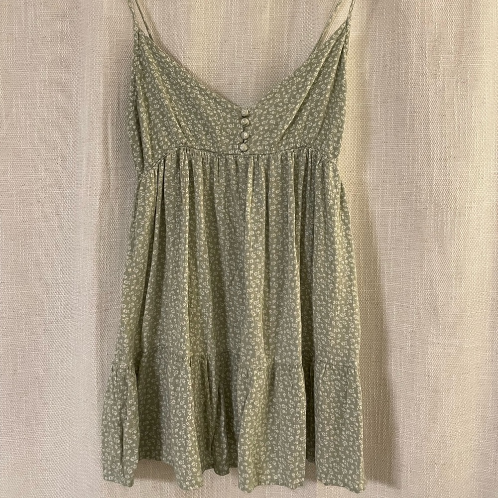 green floral dress!!